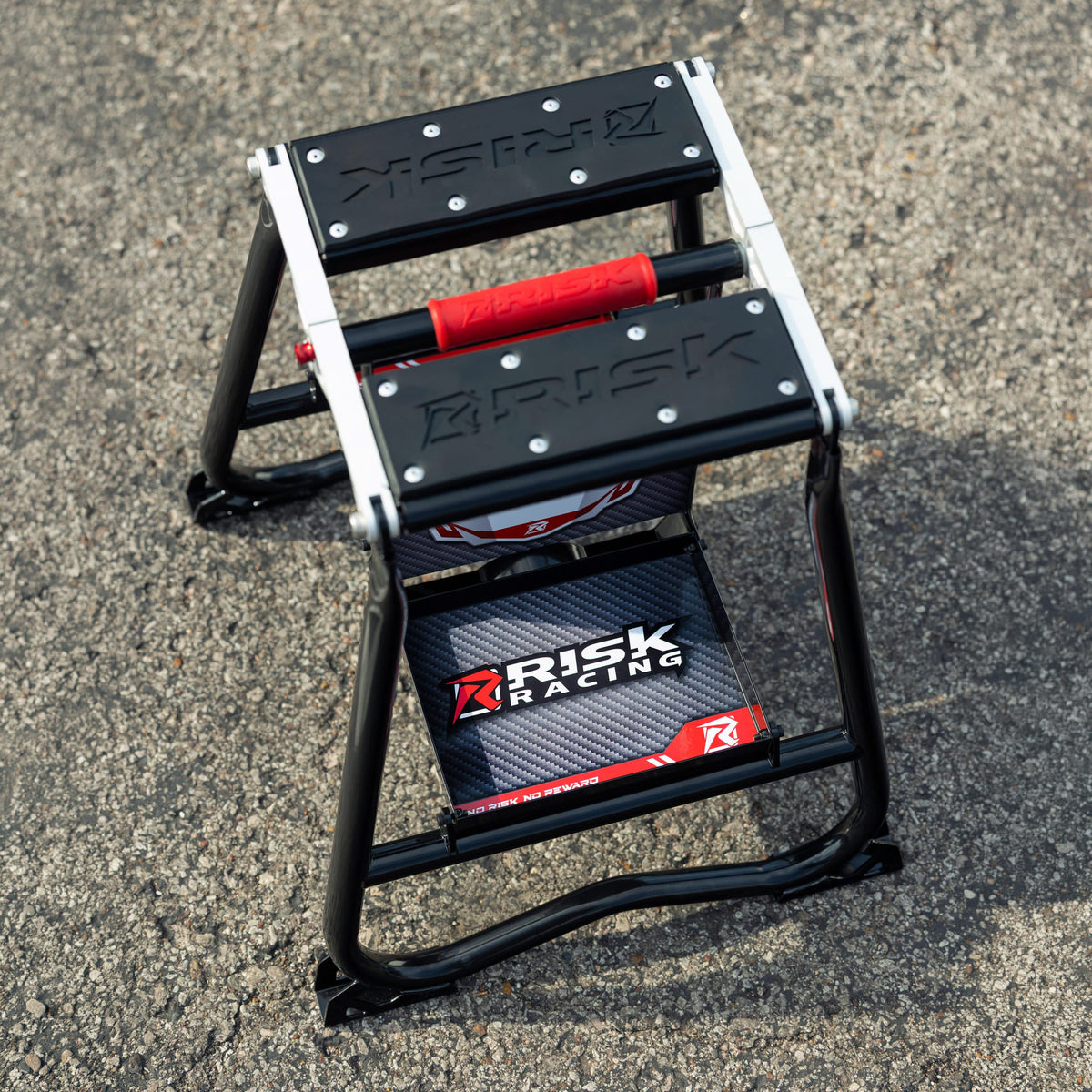 Risk Racing F.F.S. Factory Fold Stand in the pit