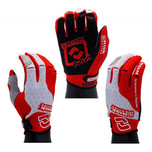 Carbide Motocross Gloves - White & Red