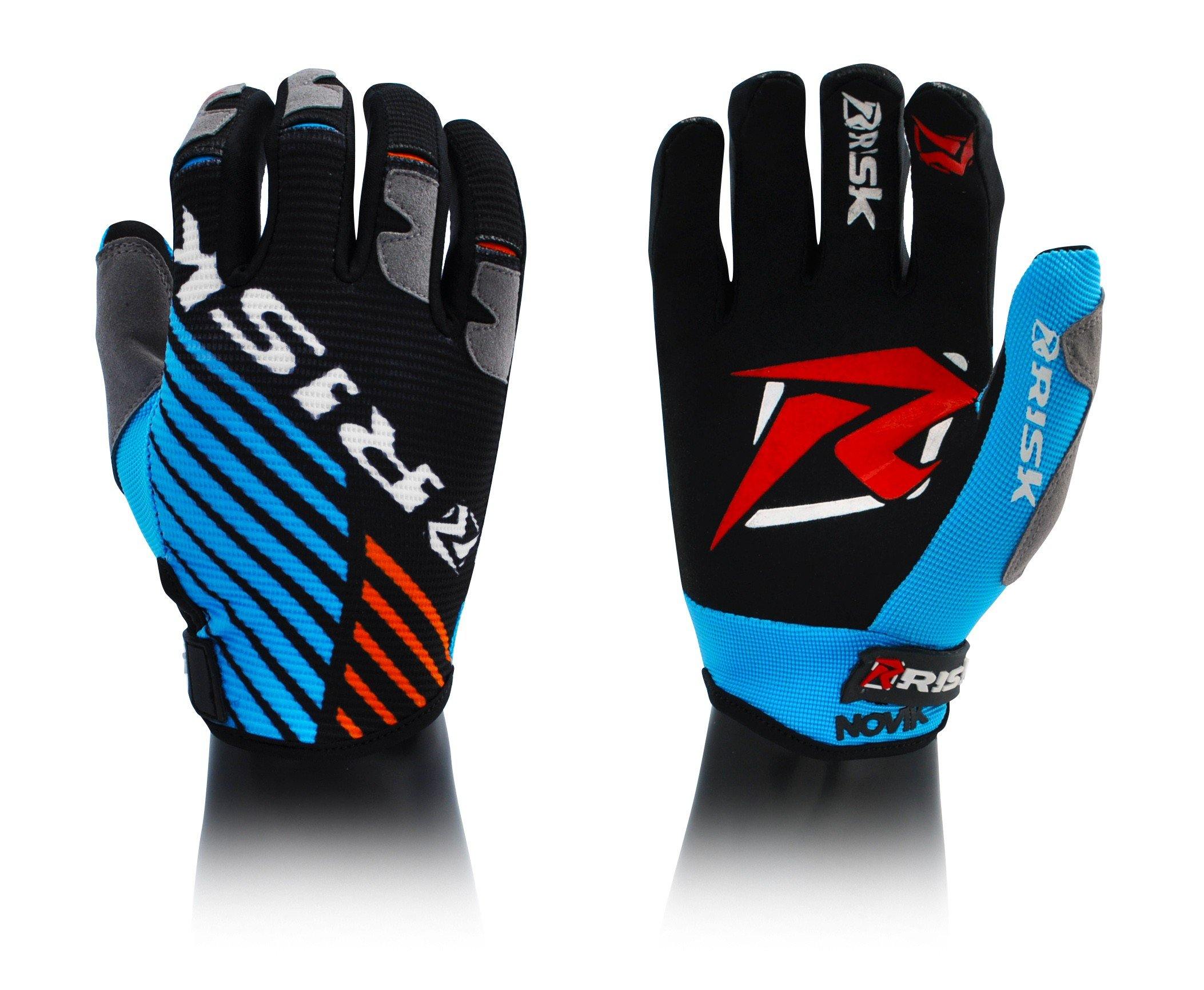 motocross handschuhe blau VENTILAT Motocross-Handschuhe - Blau/Orange